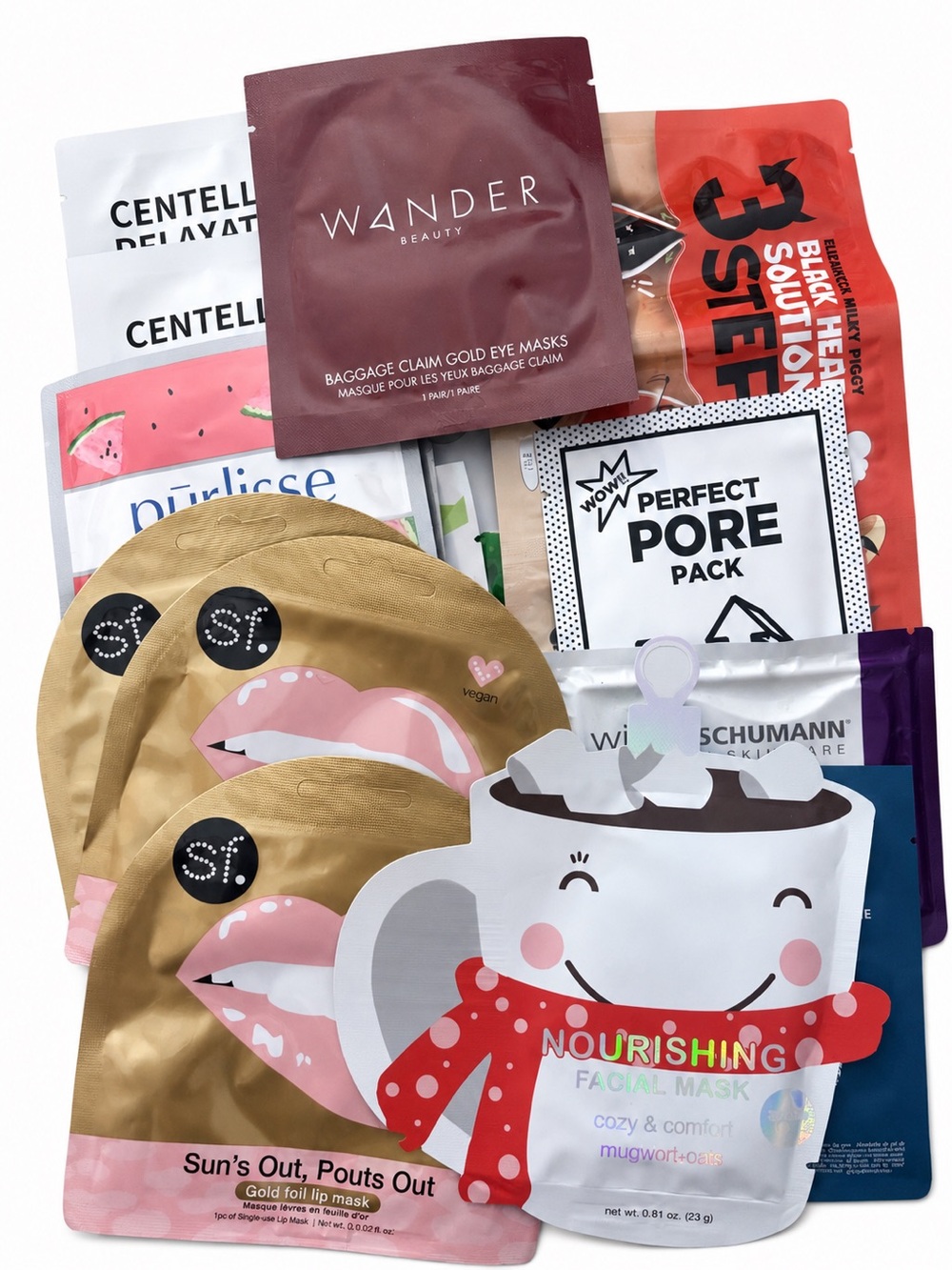 16 Assorted Face Masks, Lip Masks, Eye Pads, Acne Products Mostly Korean Beauty